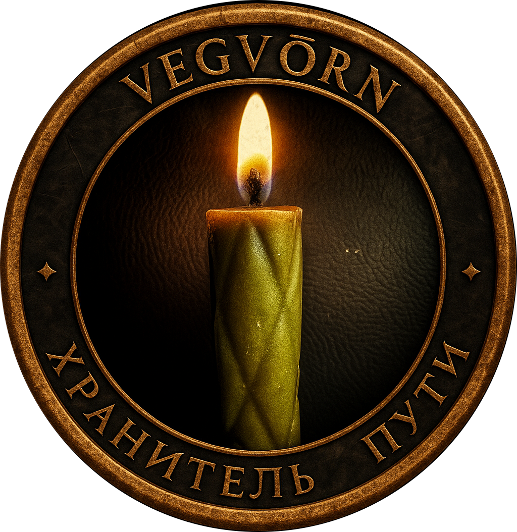 Свеча Vegvǫrn — Хранитель пути